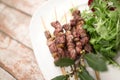 Arrosticini, typical abruzzo food meat Royalty Free Stock Photo
