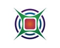 Star circle logo icon template Royalty Free Stock Photo