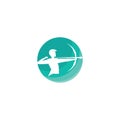 Arrow archery icon vector illustration