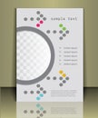 Arrow background brochure cover template