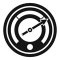 Arrow barometer icon, simple style Royalty Free Stock Photo