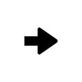 Arrow. Arrow black icon. Arrow vector icon. Cursor icon. Cursor in flat design. Cursor