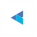 Arrow Blue Logo Vector Alpha