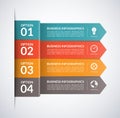 Arrow business infographics template. Vector