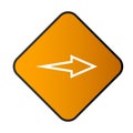 Arrow button with rectangular frame part 16 Royalty Free Stock Photo