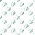 Arrow with Candle Graph vector Candlestick Chart thin line seamless pattern Royalty Free Stock Photo