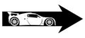 Arrow Car. Car Abstract Lines. Vector illustration