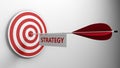 arrow center target strategy concept
