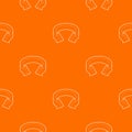 Arrow circle pattern vector orange Royalty Free Stock Photo