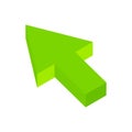 Arrow click isometric 3d icon