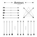 Arrow Clip art Set in Vector on White Background Royalty Free Stock Photo