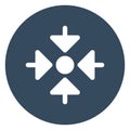 Arrow, collapse Isolated Vector Icon which can be easily modified or edited