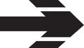Arrow computer black button showing way vector