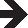 Arrow computer black button showing way vector