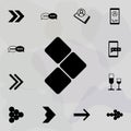 Arrow cubes icon. Web icons universal set for web and mobile