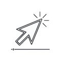 Arrow Cursor Click Vector Graphic Pointing Device Interface Control Elements Royalty Free Stock Photo