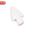 Arrow cursor. computer pointer arrow. Realistic 3d design In plastic cartoon style. Icon isolated on white background