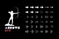 arrow and cursor icons Royalty Free Stock Photo