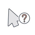 Arrow cursor info mouse pointer icon Royalty Free Stock Photo