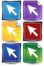 Arrow Cursors Royalty Free Stock Photo