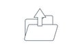 Arrow, deploy, documents, file, folder, upload icon Royalty Free Stock Photo