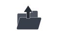 Arrow, deploy, documents, file, folder, upload icon Royalty Free Stock Photo