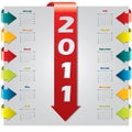 Arrow design 2011 calendar