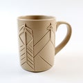3d Printed Arrows Mug - Sepia Tone Coffee Mug With Traditional Techniques