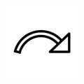 Arrow, direction, move, next, redo icon