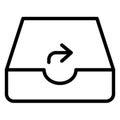 Arrow, email Isolated Vector icon which can easily modify or edit