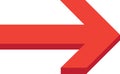Arrow figure showing way direction symbol vector