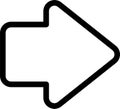 Arrow Flat Right Vector Icon Royalty Free Stock Photo