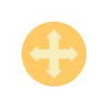 Arrow four direction icon. Simple color vector elements of pointer icons for ui and ux, website or mobile application Royalty Free Stock Photo