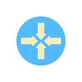 Arrow four direction icon. Simple color vector elements of pointer icons for ui and ux, website or mobile application Royalty Free Stock Photo