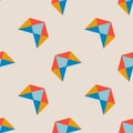 Arrow geo seamless pattern with triangles. Royalty Free Stock Photo