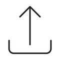 Arrow glyph flat vector icon Royalty Free Stock Photo