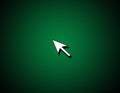 Arrow on green background