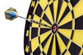 Arrow hits bullseye as symbol for success