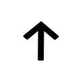 editable arrow icon with black and white style Royalty Free Stock Photo