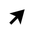 editable arrow icon with black and white style Royalty Free Stock Photo