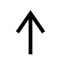 Arrow icon  cursor button label next page web interface. Flat vector navigation symbol Royalty Free Stock Photo