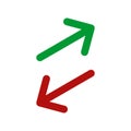 Arrow Icon Logo Template Illustration Design. Vector EPS 10 Royalty Free Stock Photo