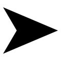 Arrow icon. Modern simple arrow or cursor. Directional arrow flat style isolated on white background. Vector Royalty Free Stock Photo