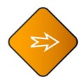 Arrow button with rectangular frame part 14 Royalty Free Stock Photo
