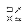 Arrow icon set perfect design illustration