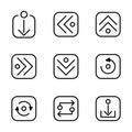 Arrow icon set 5 include arrow,interface,esential,web