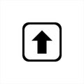 Arrow up icon, up arrow icon, up arrow Vector icon, up arrow isolated icon, upload icon, up arrow Image icon Royalty Free Stock Photo