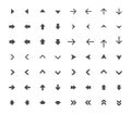 Arrow Icon vector Set Royalty Free Stock Photo