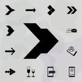 Arrow icon. Web icons universal set for web and mobile Royalty Free Stock Photo