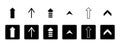 Arrow icons set. UI and ux design elements for website. Navigation and directions. Pack of cursors for computer mouse